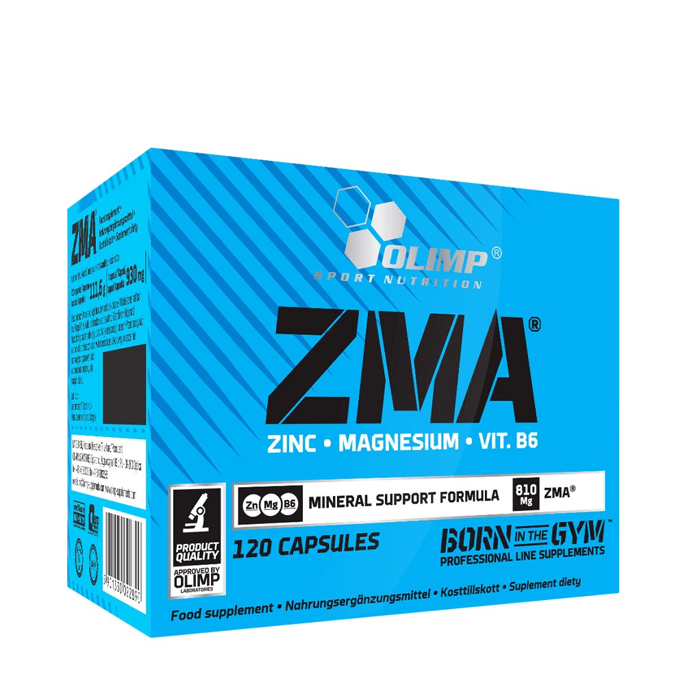 ZMA – Zink, Magnesium & B6 baksida näringsfakta