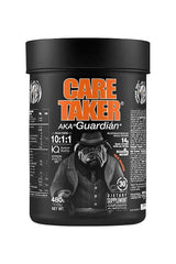Zoomad Labs Caretaker BCAAs 10:1:1 dietary supplement tub with a unique character design