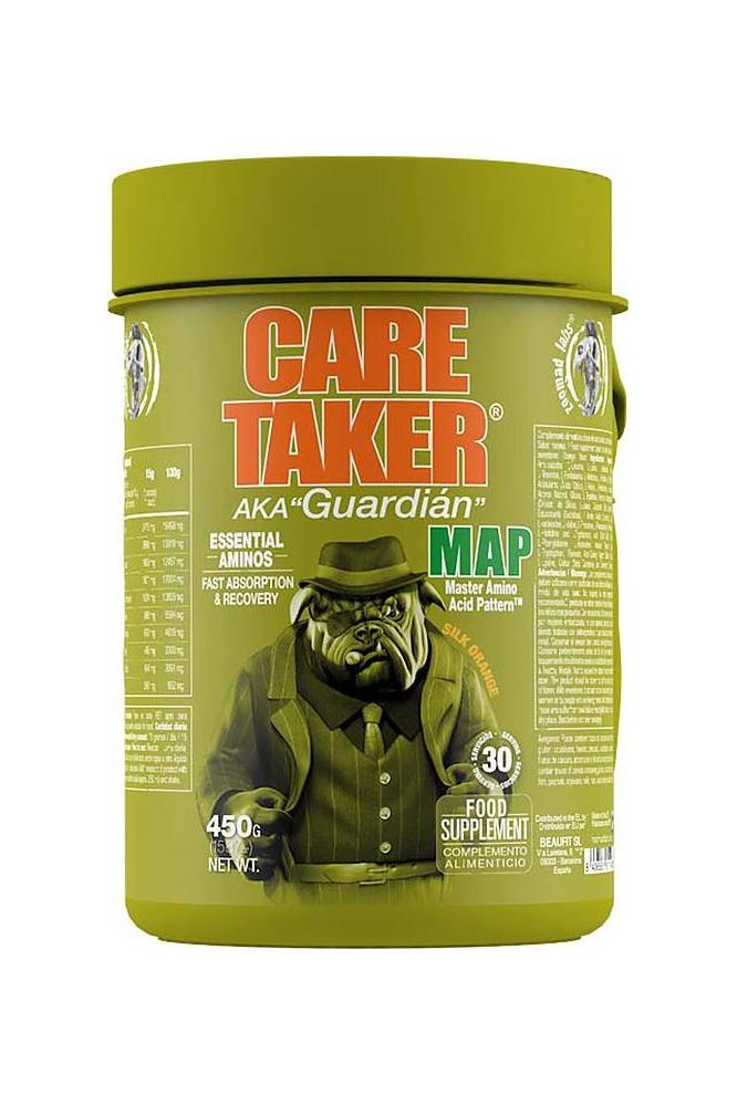 Zoomad Labs Caretaker® MAP product container, essential amino acids for strength and recovery.
