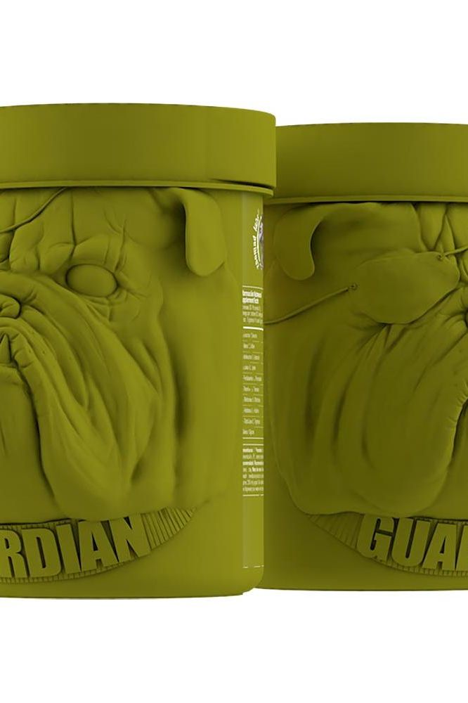 Zoomad Labs - Caretaker® MAP, green protein supplement container with bulldog design.