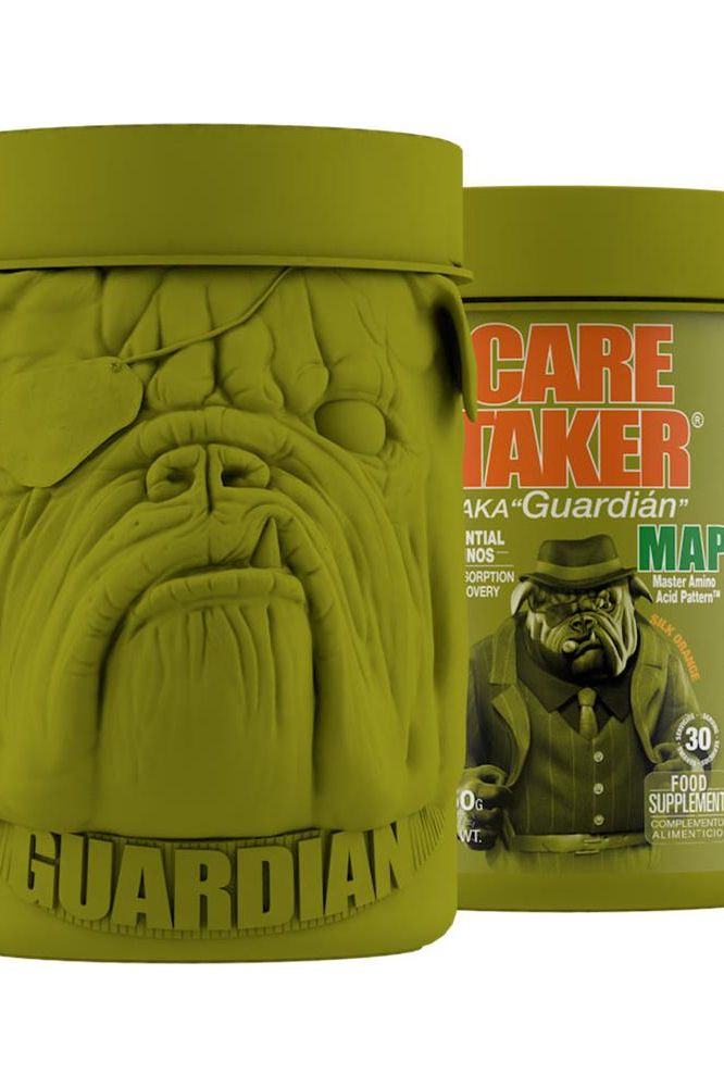 Zoomad Labs Caretaker® MAP protein supplement container showcasing innovative packaging design.