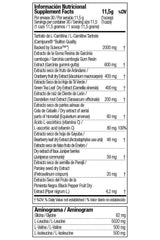 Nutritional information for Zoomad Labs Caretaker® Squeeze supplement, detailing ingredients and amino acid profile.