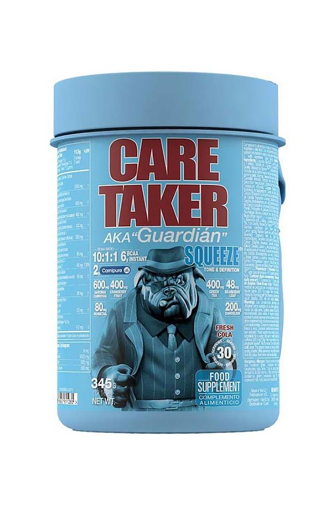 Zoomad Labs Caretaker® Squeeze container featuring 10:1:1 BCAA for muscle growth and fat burning.