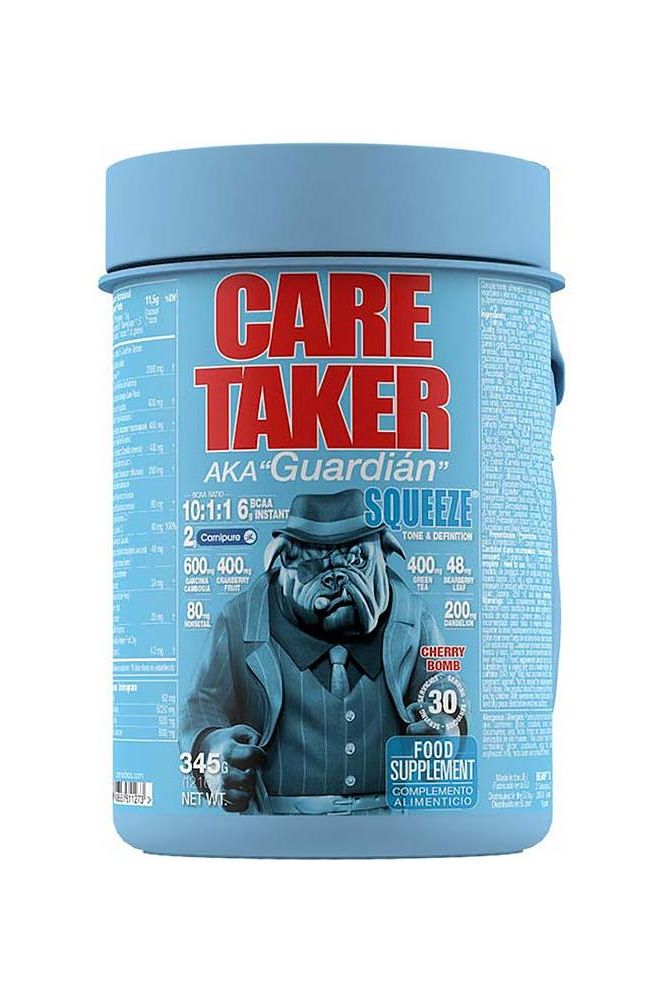 Zoomad Labs Caretaker® Squeeze container, a supplement with BCAA for muscle gain and fat loss.