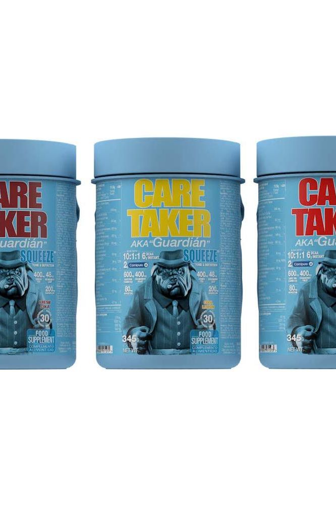 Zoomad Labs Caretaker® Squeeze protein supplement containers featuring muscle-building benefits