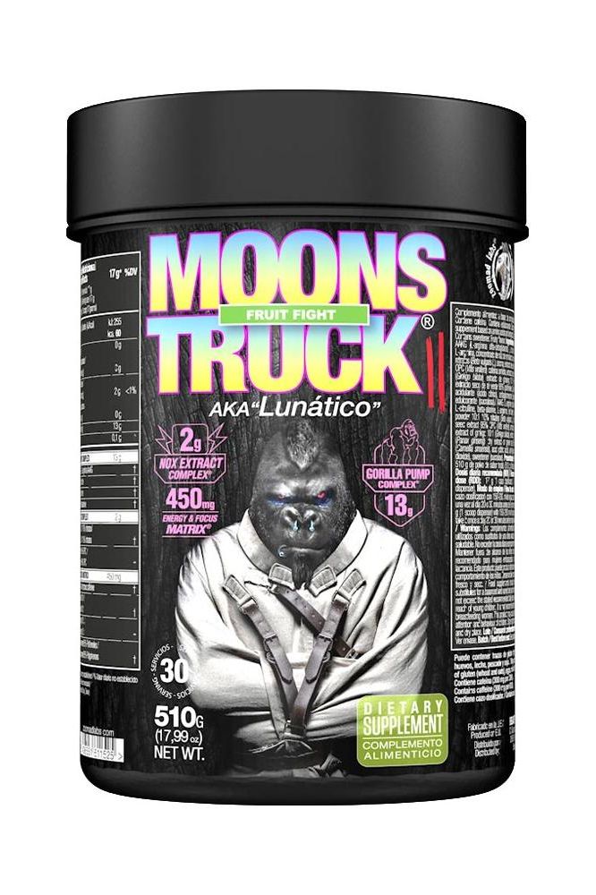 Zoomad Labs Moonstruck® II pre-workout supplement container designed for enhanced performance and focus during workouts.