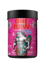Zoomad Labs One Raw® Citrulline D L-Malate dietary supplement in a vibrant pink container.