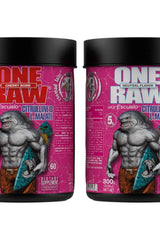 Zoomad Labs One Raw Citrulline D L-Malate supplement jars, featuring Cherry Bomb and Neutral Flavor varieties.