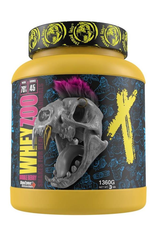 WHEYZOO protein powder by Zoomad Labs, featuring vibrant packaging and high biological value for muscle support.