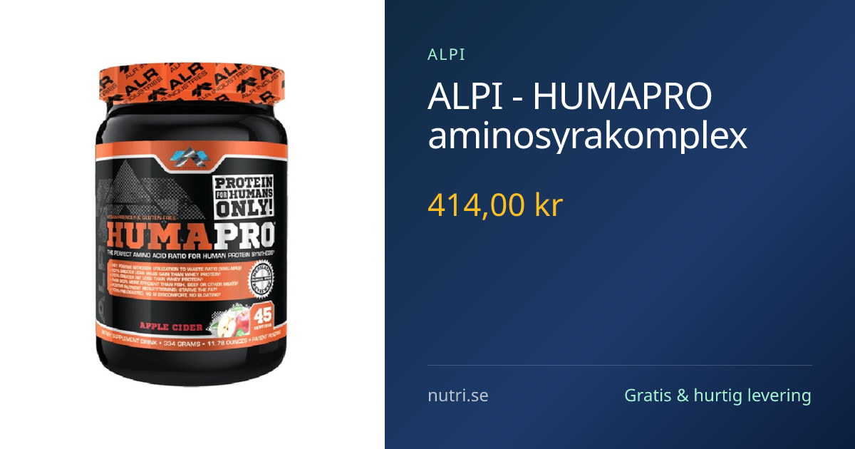 ALPI HUMAPRO – Aminosyrekompleks — Nutri